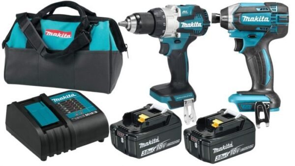 COMBO ROTOMARTILLO Y ATORNILLADOR 18V 2+2+1 MAKITA
