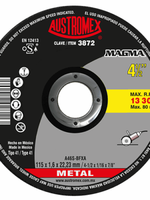 DISCO PARA CORTE DE METAL 3872 AUSTROMEX