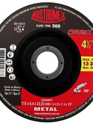 DISCO DESBASTE DE METAL 4-1/2” 560 AUSTROMEX