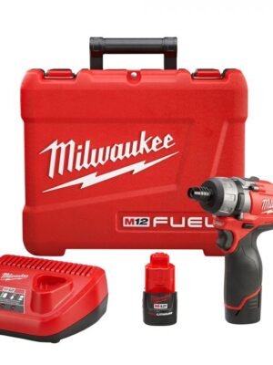 TALADRO ATORNILLADOR 1/4 PULG M12 FUEL VVR 2402-22 MILWAUKEE