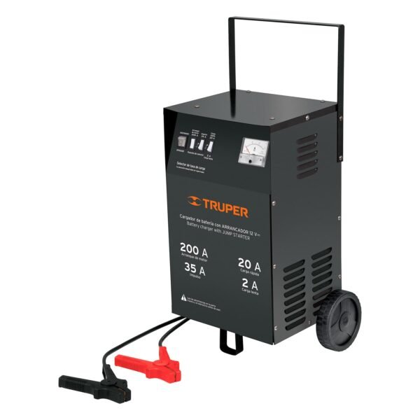 CARGADOR DE BATERIAS / ARRANCADOR DE 200 A PARA BATERIAS 12V TRUPER