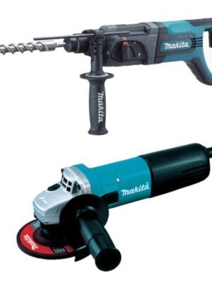 COMBO MARTILLO PERFORADOR Y MINIESMERIL HR2475X4 MAKITA