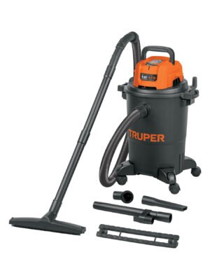ASPIRADORA DE SÓLIDOS Y LÍQUIDOS, 6 GAL, PLÁSTICA, NEGRA : CÓDIGO: 102964